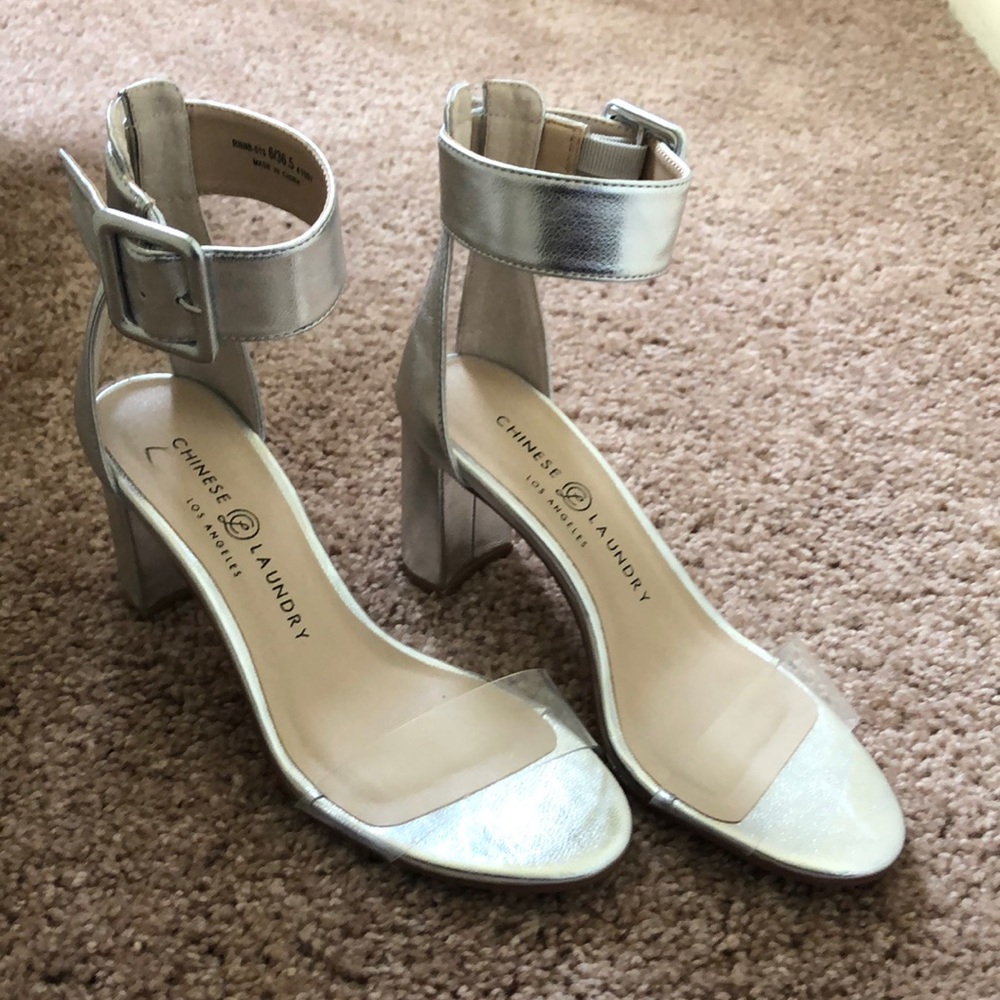 Chinese Laundry Silver Heels